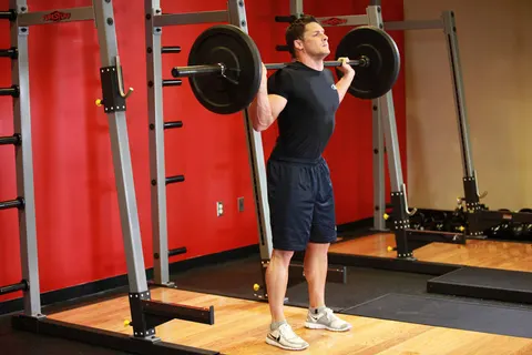 Warm-up: Barbell Squat — exercise demonstration photo