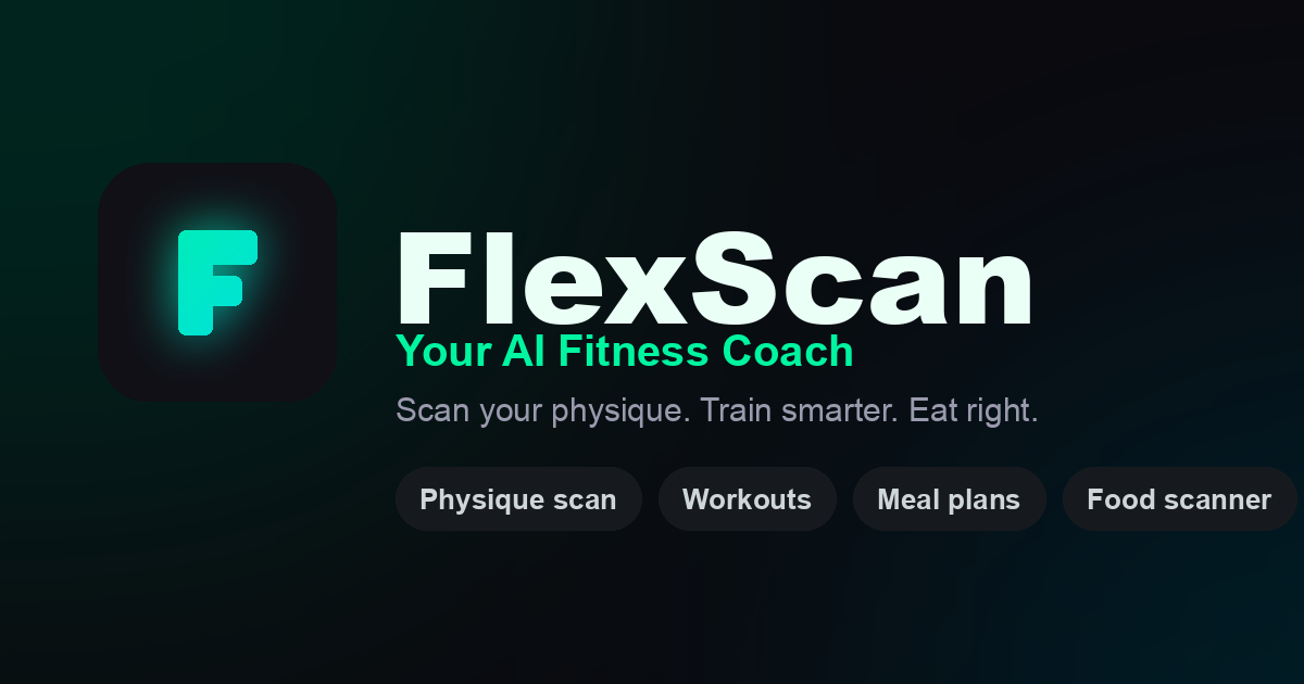 I built an AI that grades your physique from 3 photos and builds your workout around your weak point logo